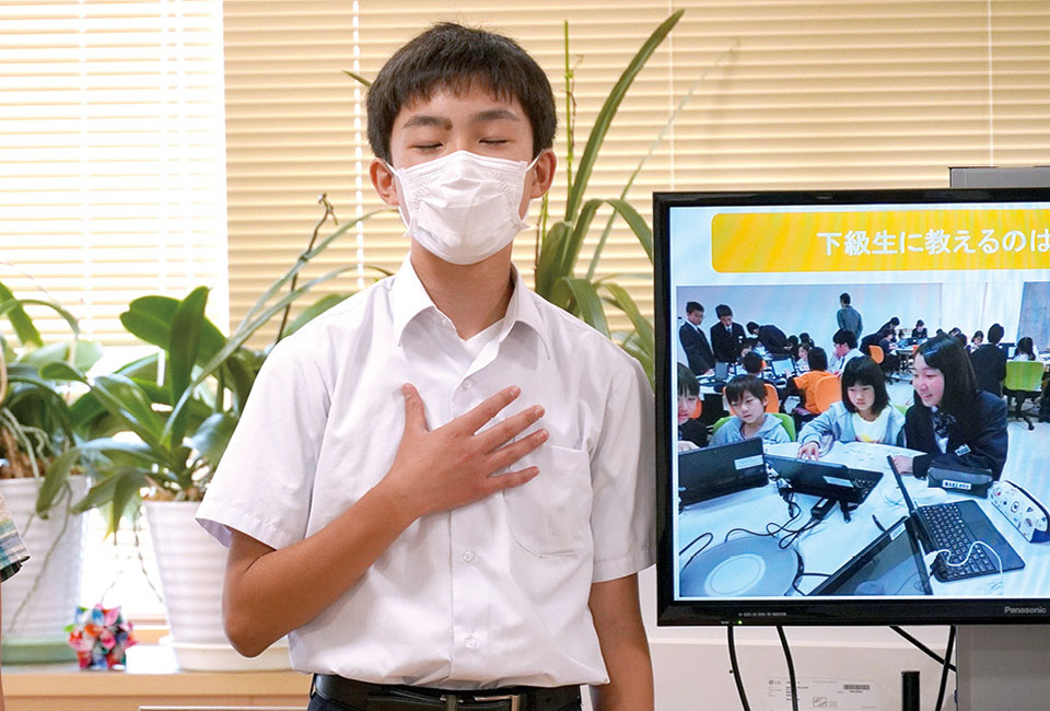 9年生による英語でのプレゼンテーション